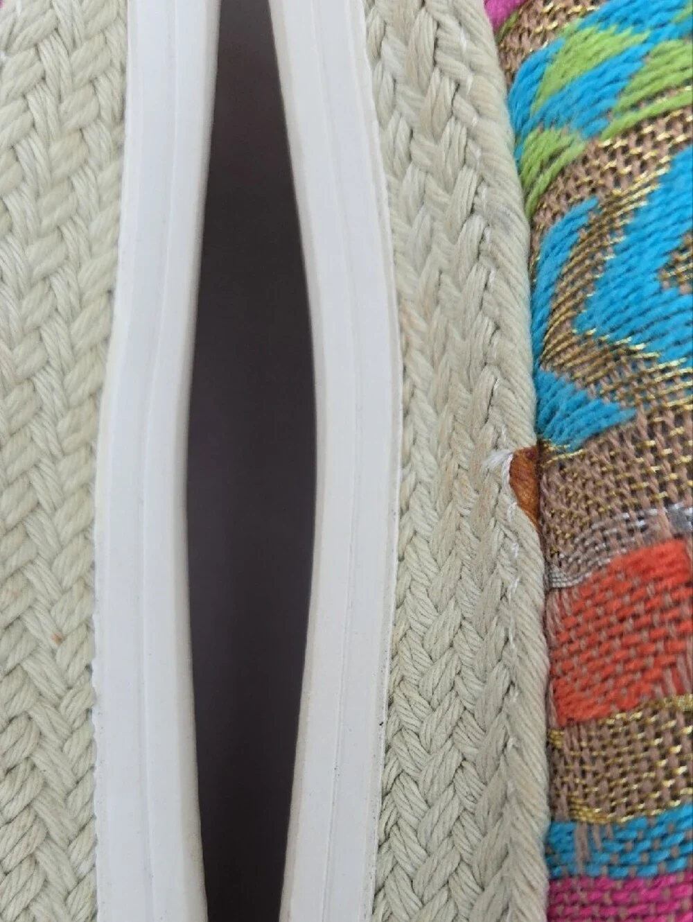 Donald J Pliner Pizasp Beaded Espadrille Flats Size 6.5M